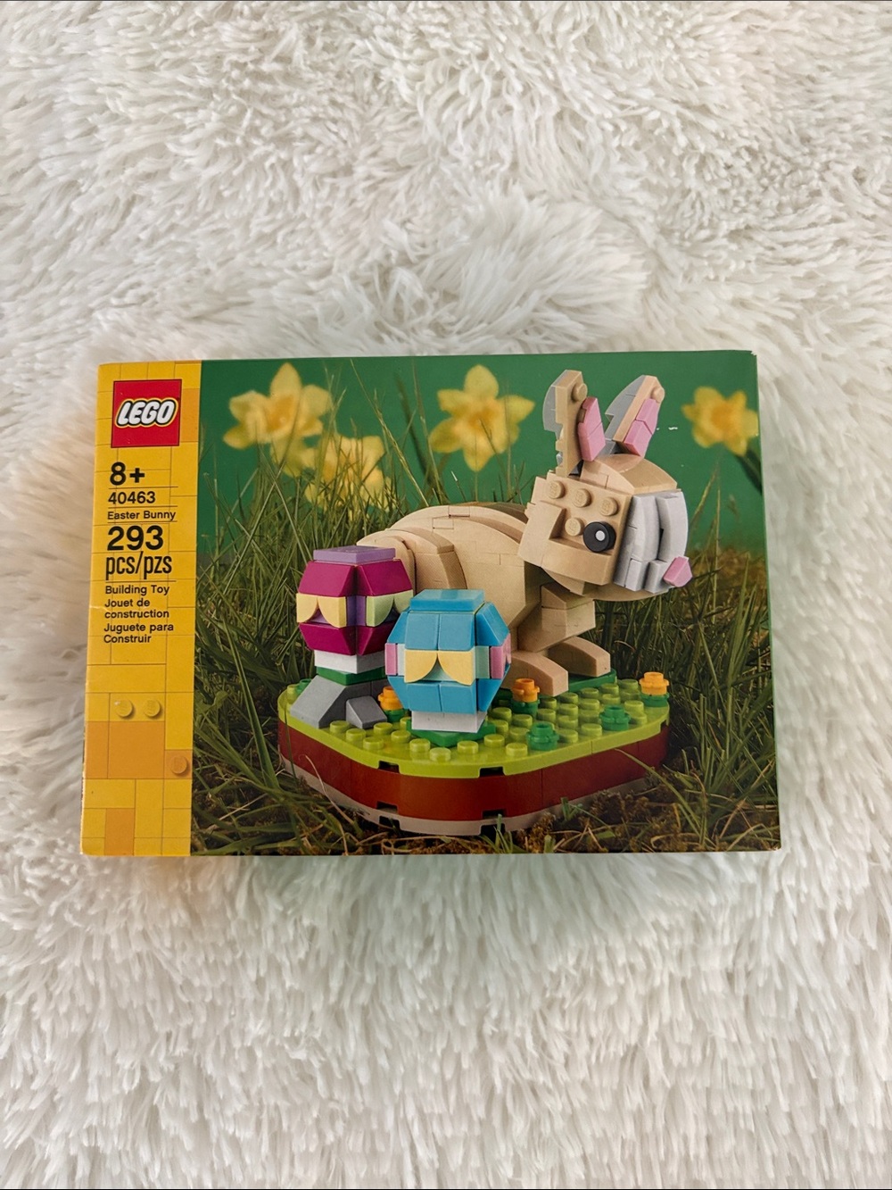 LEGO Tan Bunny with Pink & Blue Easter Eggs Building Set
